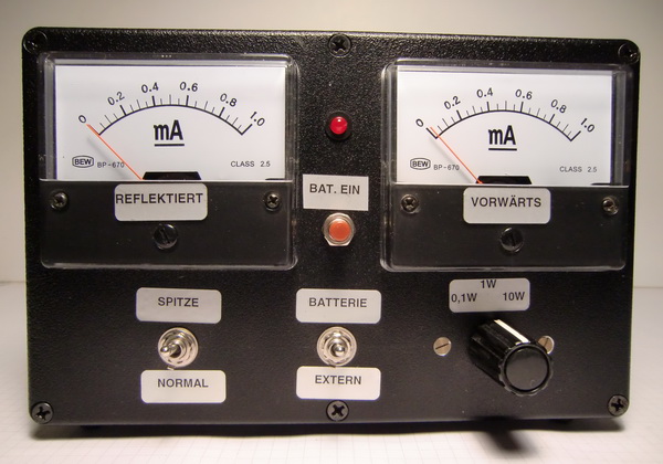 Wattmeter, vorn