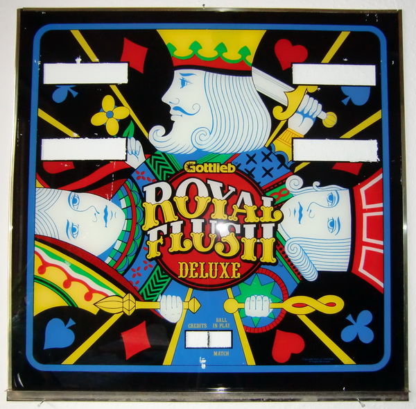 Gottlieb Royalflush, Anzeige